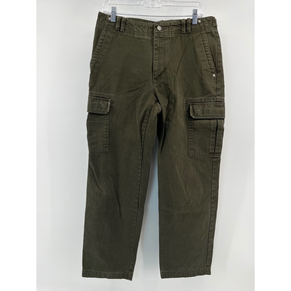 Brooks Brothers Military Fatigue Cargo Mens 35x30 Olive Green Utility Trousers